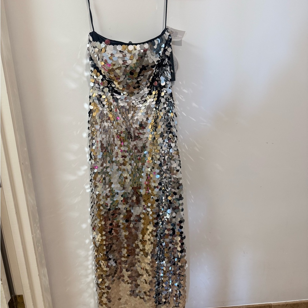 House of Harlow 1960 Silver Sequin Valentina Dress - NWT